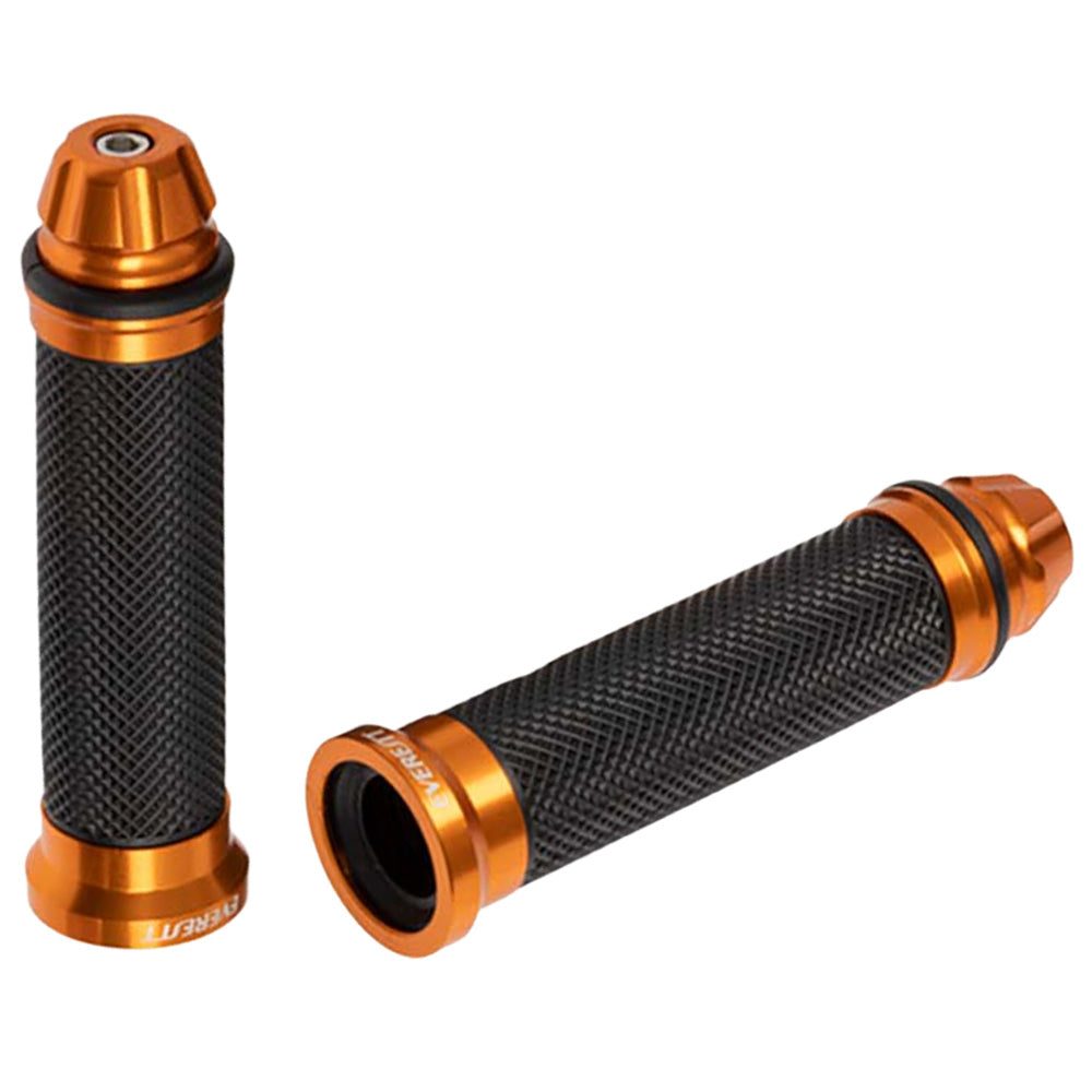 Grips para moto dorado con carretel Everestt