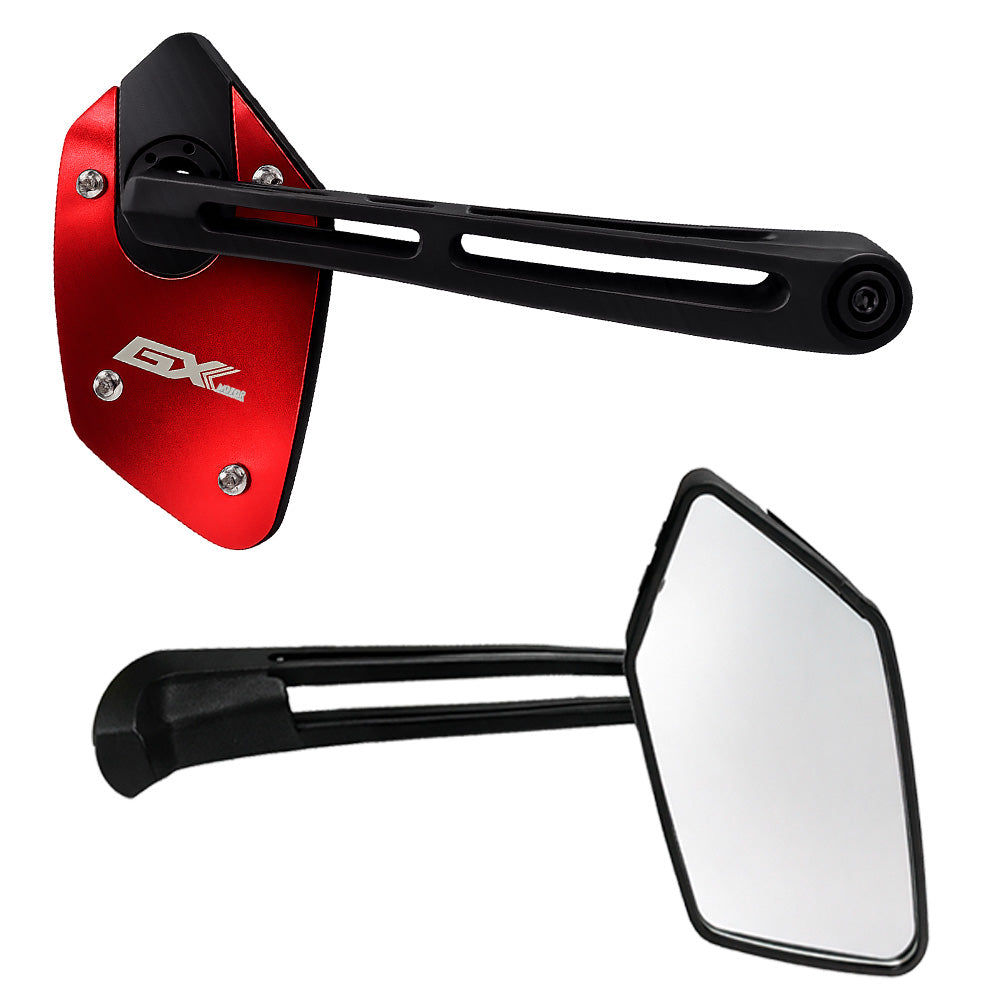 Espejo Retrovisor en Aluminio Rojo GX Motor