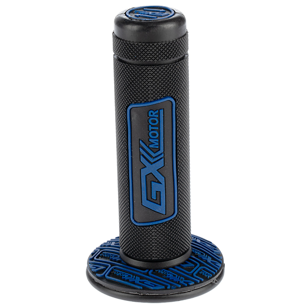Grips en Caucho Negro/Azul GX Motor