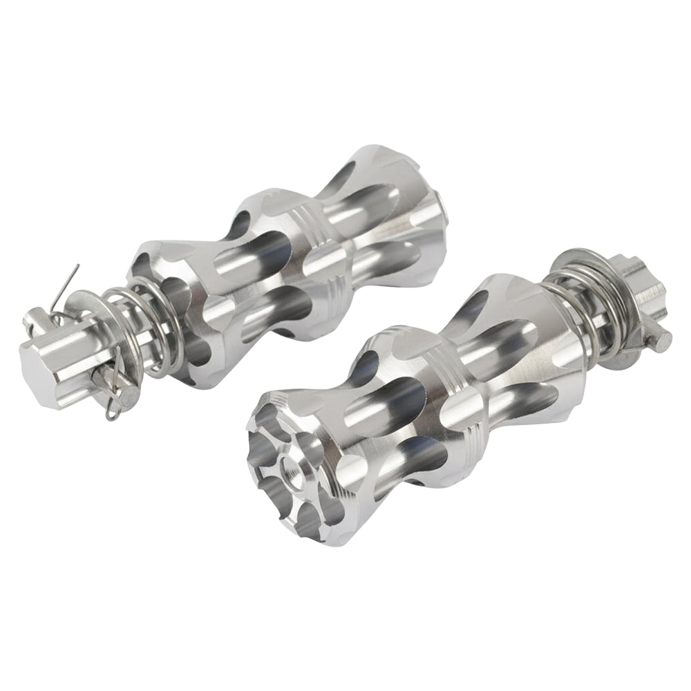 Reposapiés Trasero Silver Aluminio JW1180 GX Motor