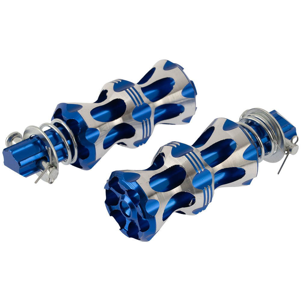 Reposapiés Trasero Azul Aluminio JW1180 GX Motor
