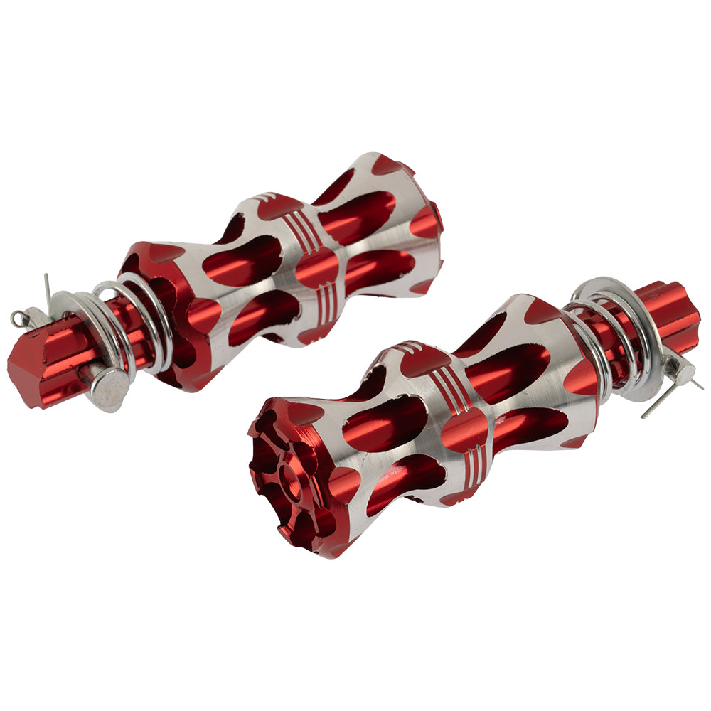 Reposapiés Trasero Rojo Aluminio JW1180 GX Motor