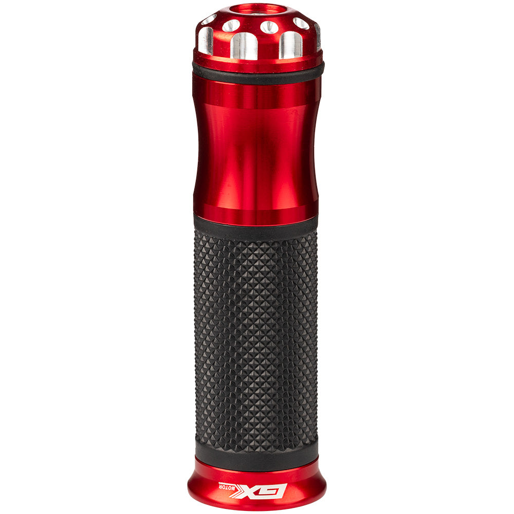 Grips de lujo rojo para moto GX Motor