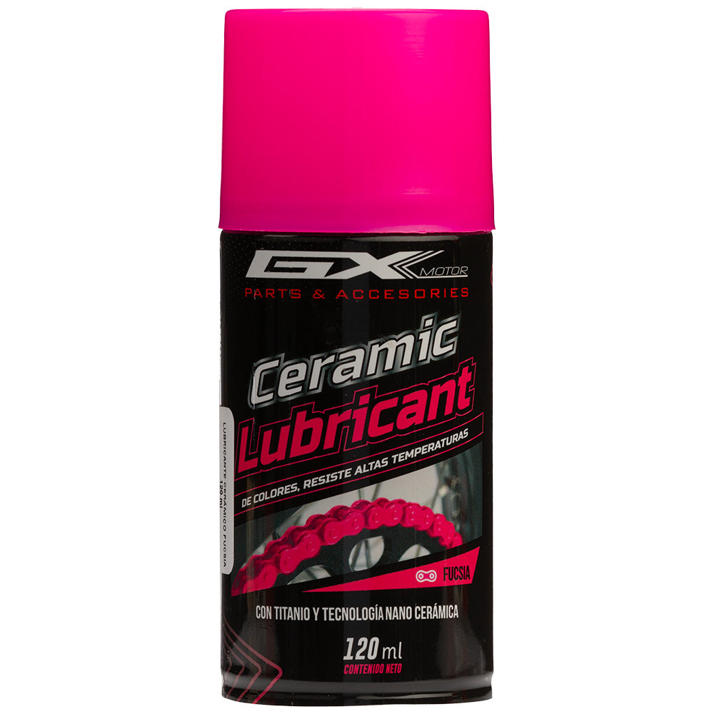 Lubricante De Cadena Fucsia En Aerosol 120ML GX Motor