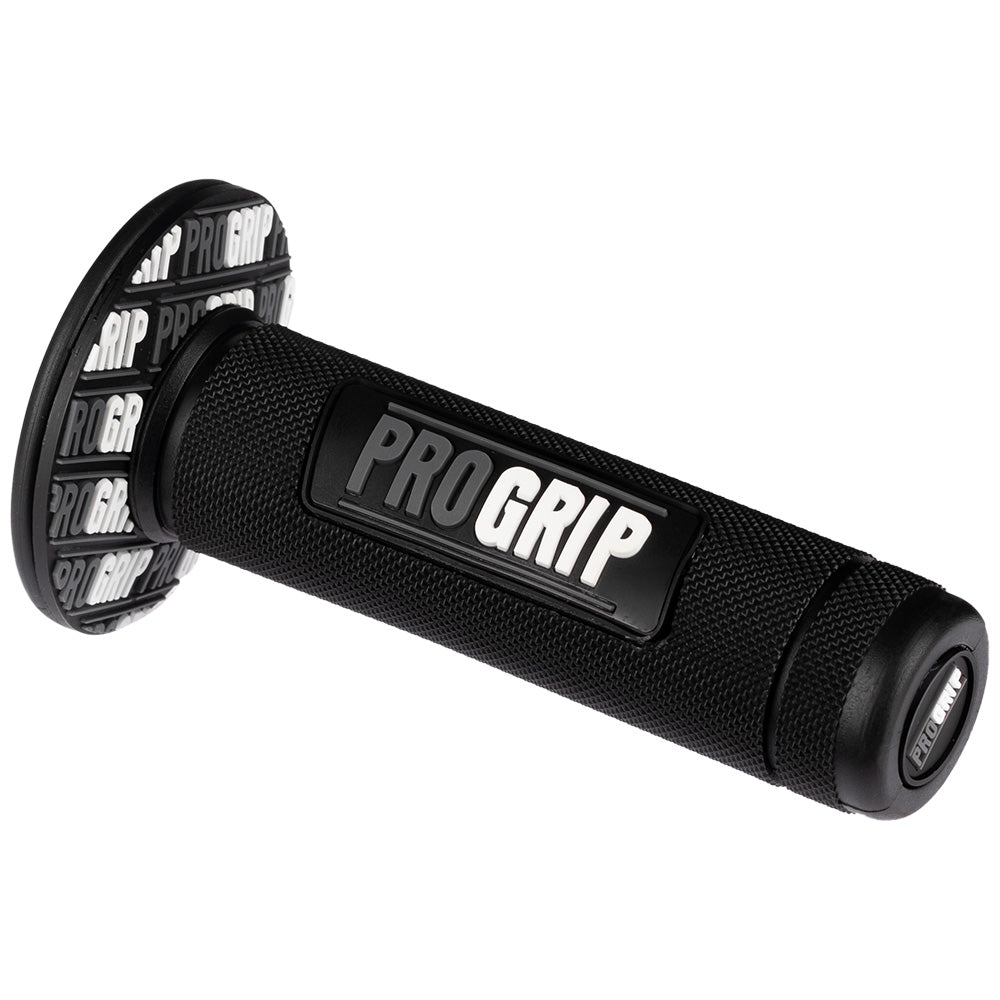 Grips para moto negro gris Progrip liso con carretel Everestt