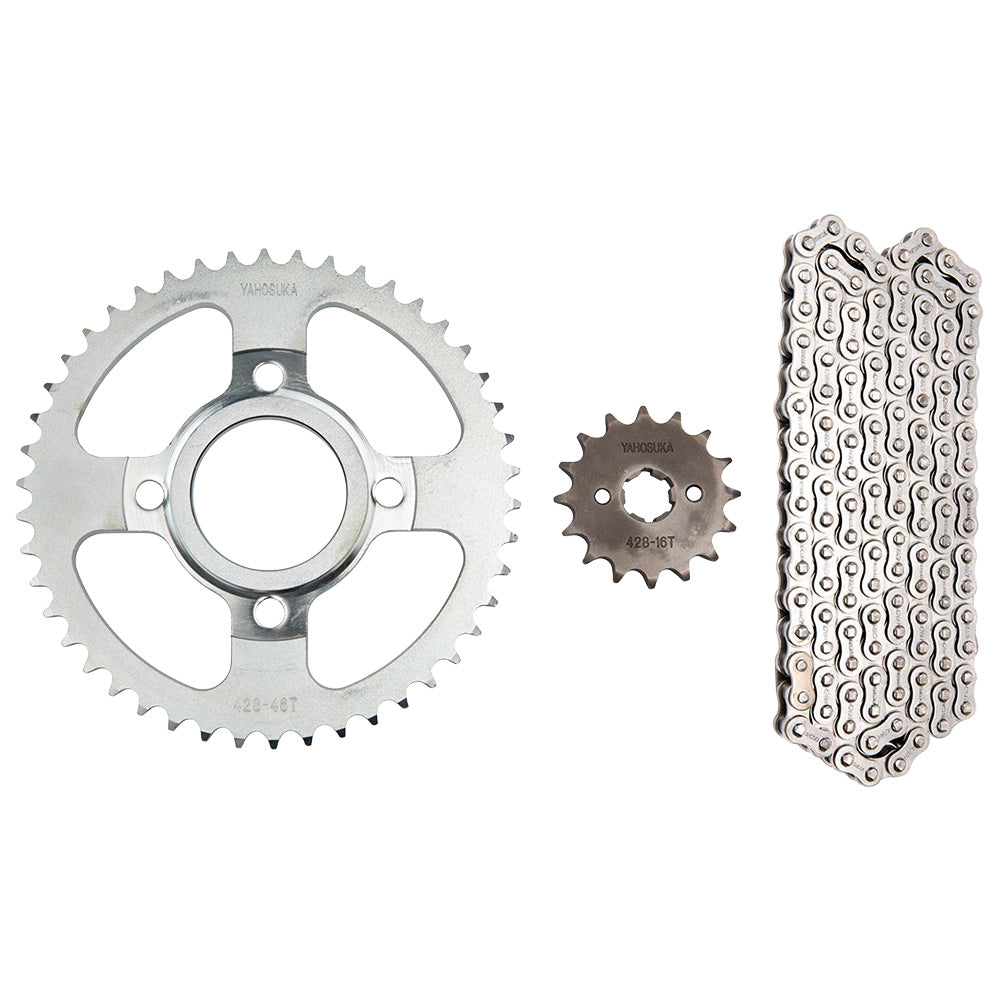 Kit de arrastre AKT TT 125 428H/46T/16T/124 Yahosuka