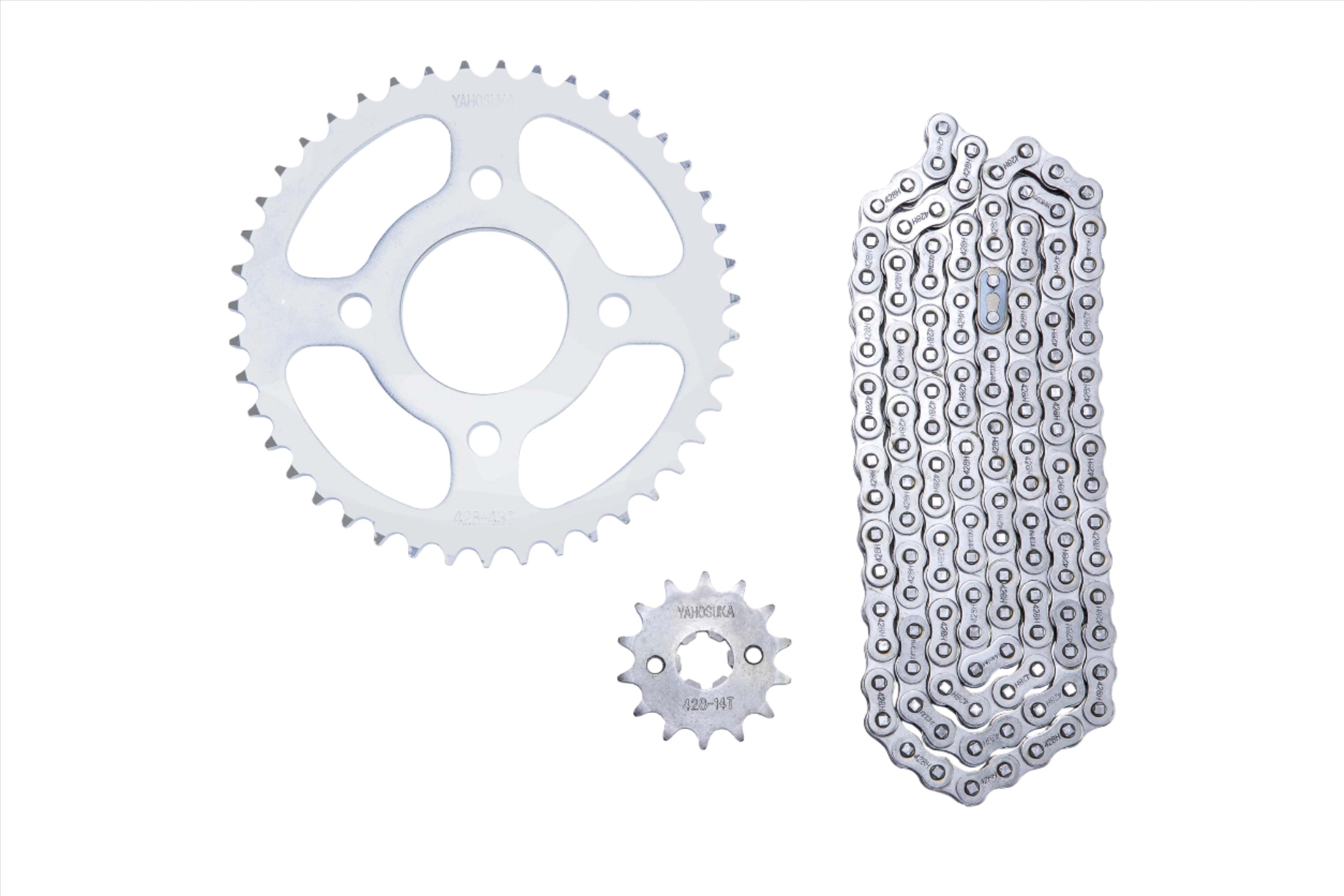 Kit de sprocket para PULSAR 180 428H/43T/14T/132L Yahosuka