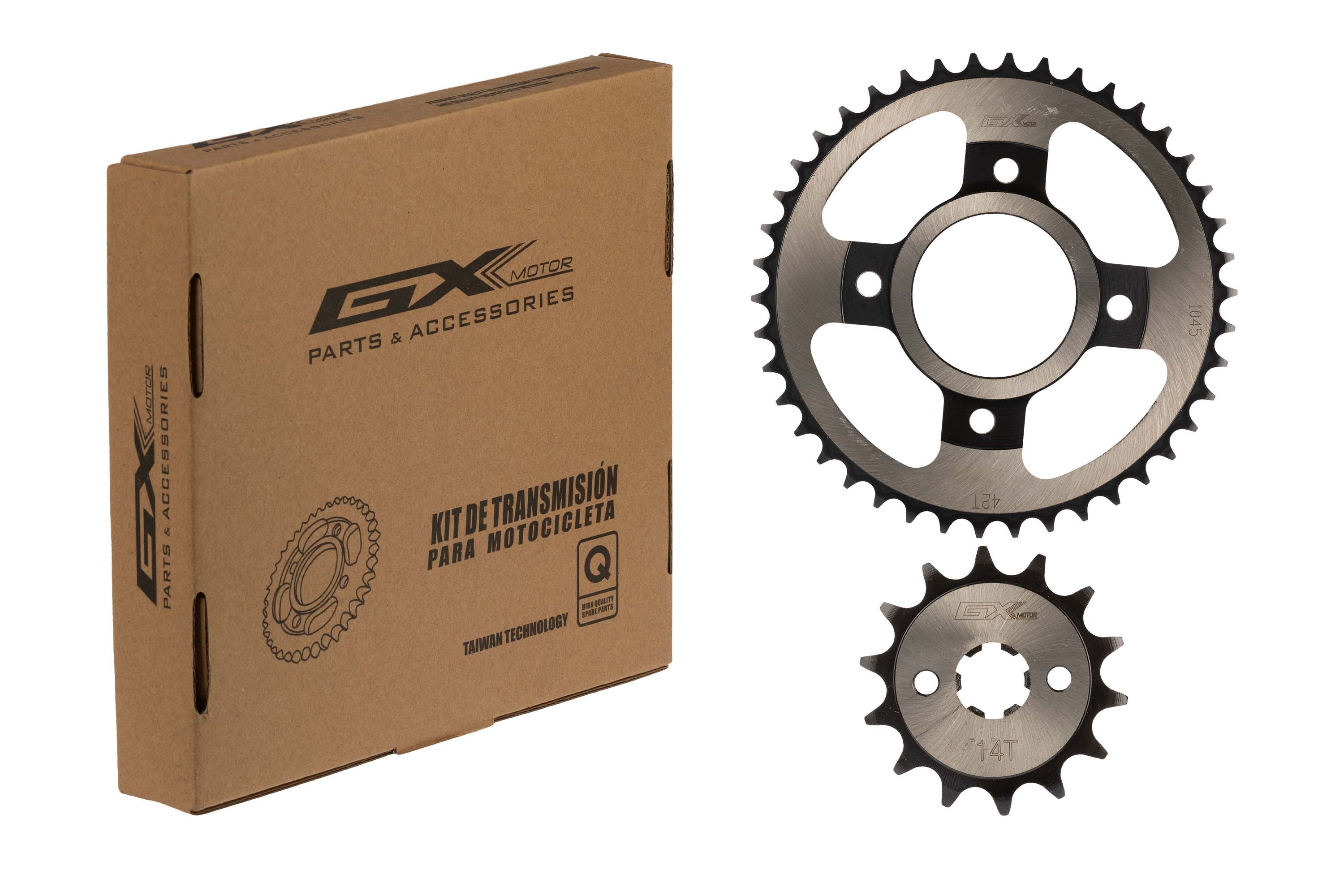 Kit Sprocket- Piñón negro 42T/14T para Eco Deluxe/NXG GX Motor