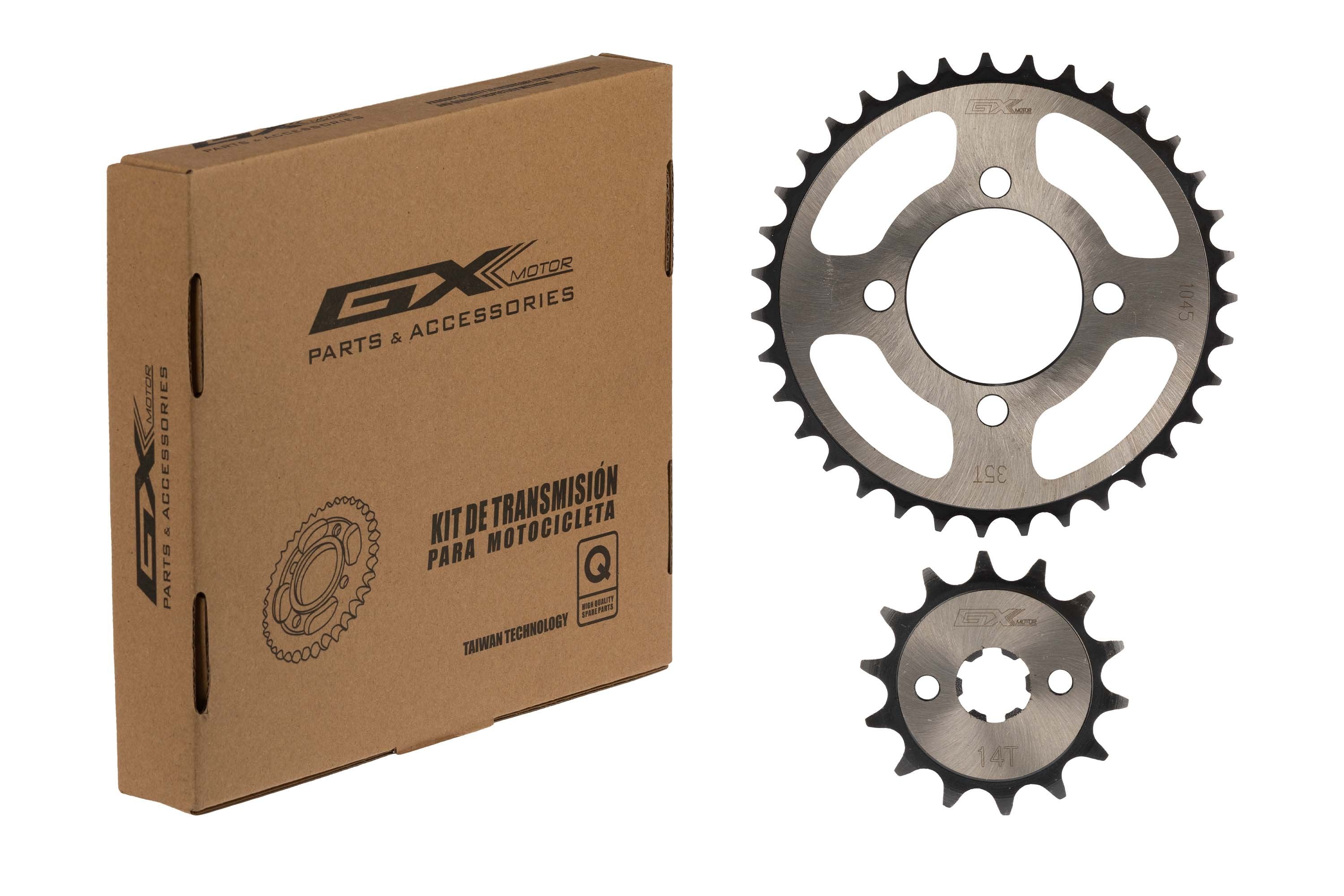 Kit Sprocket- Piñón negro 35T/14T para AX4/Best/Vivax GX Motor