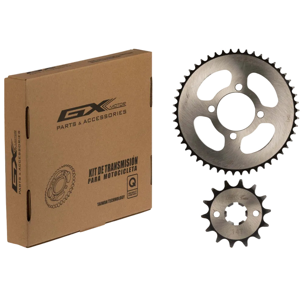 Kit Sprocket-Piñón negro 428/50T/14T XTZ 125 GX Motor