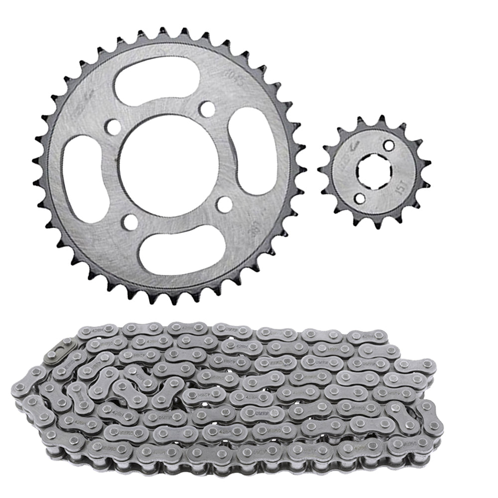 Kit de arrastre Negro 428H/124L/38T/15T AKT 125 EVO/EVO NE GX Motor