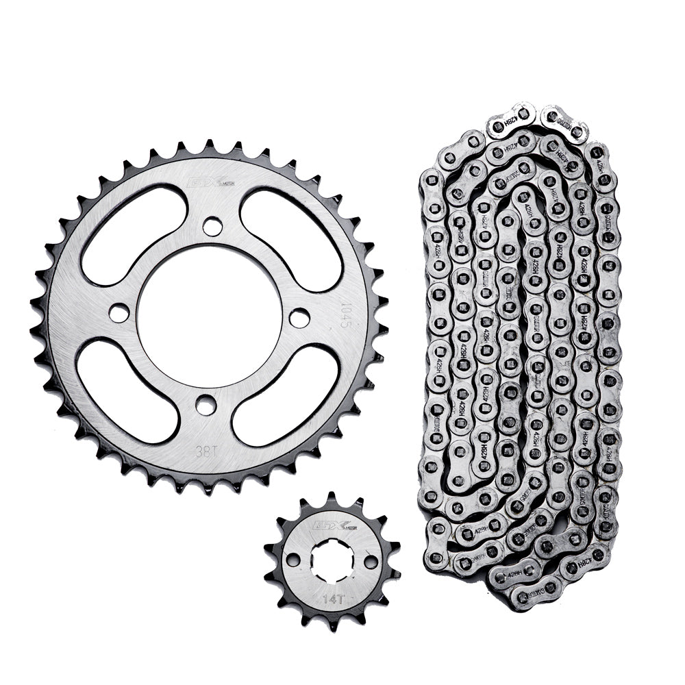 Kit de arrastre 428Hx124Lx38T/14T AKT 125NKD/SL GX Motor