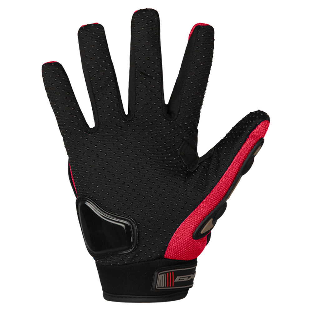 Guantes Negro/Rojo MCS-01D GX Motor