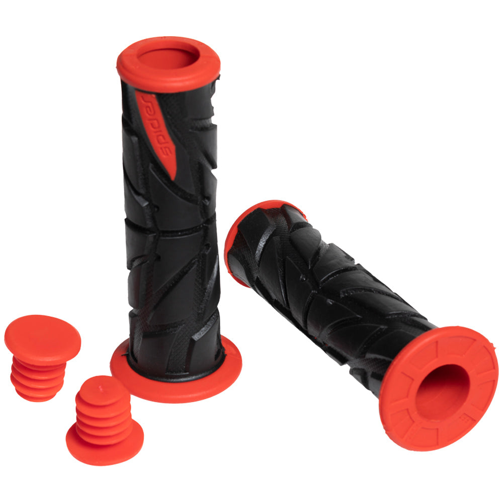 Grips de lujo negro/rojo 1892 GX Motor