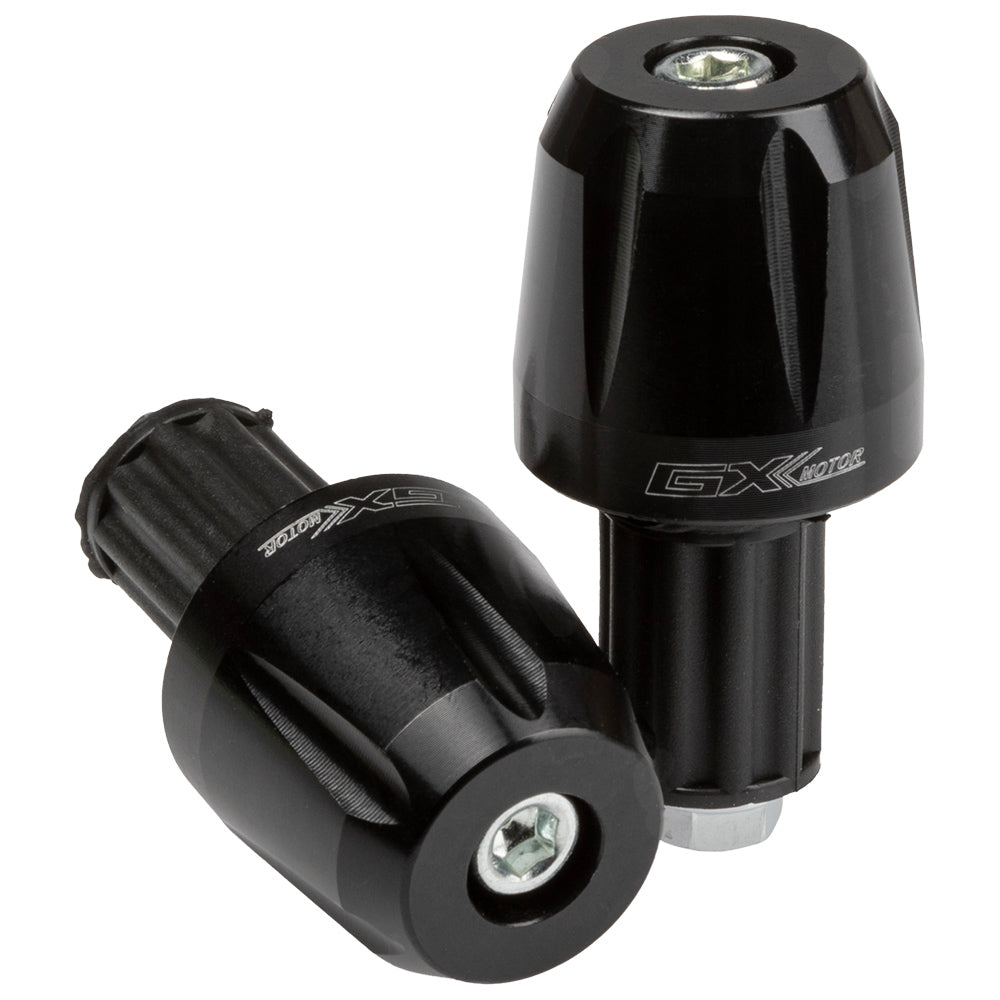 Topes para manubrio en aluminio negro GX Motor