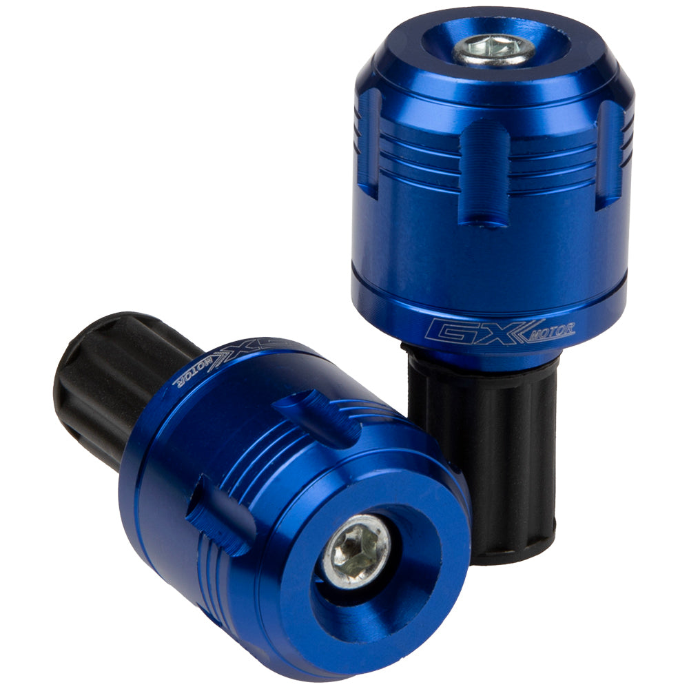 Topes para manubrio en aluminio azul GX Motor