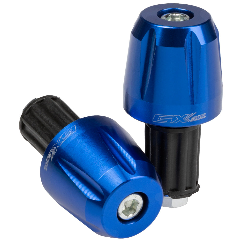 Topes para manubrio en aluminio Azul GX Motor