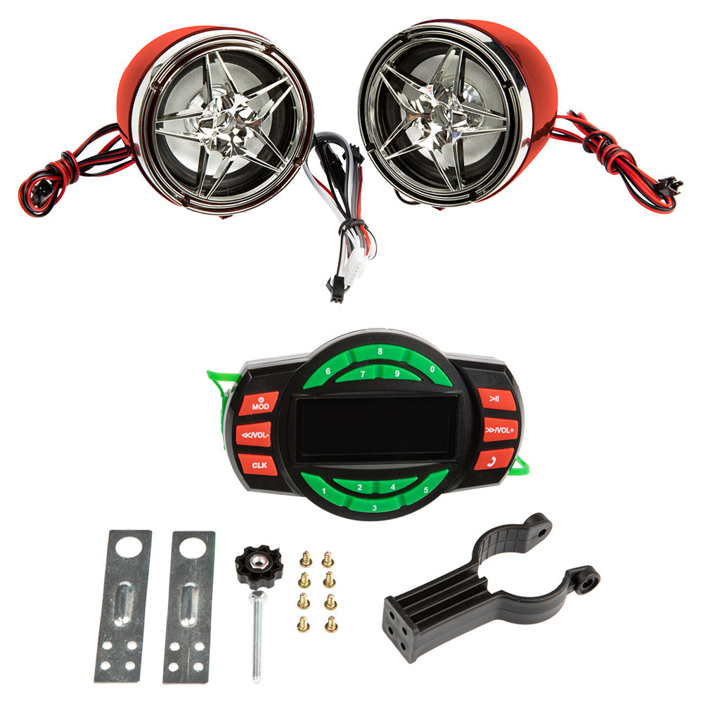 Radio MP3 Rojo Con Bluetooth 04 GX Motor