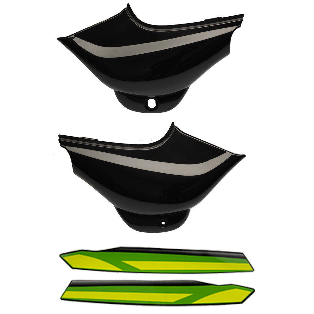 Cubiertas Laterales Negro/Verde Boxer CT 100 Yahosuka