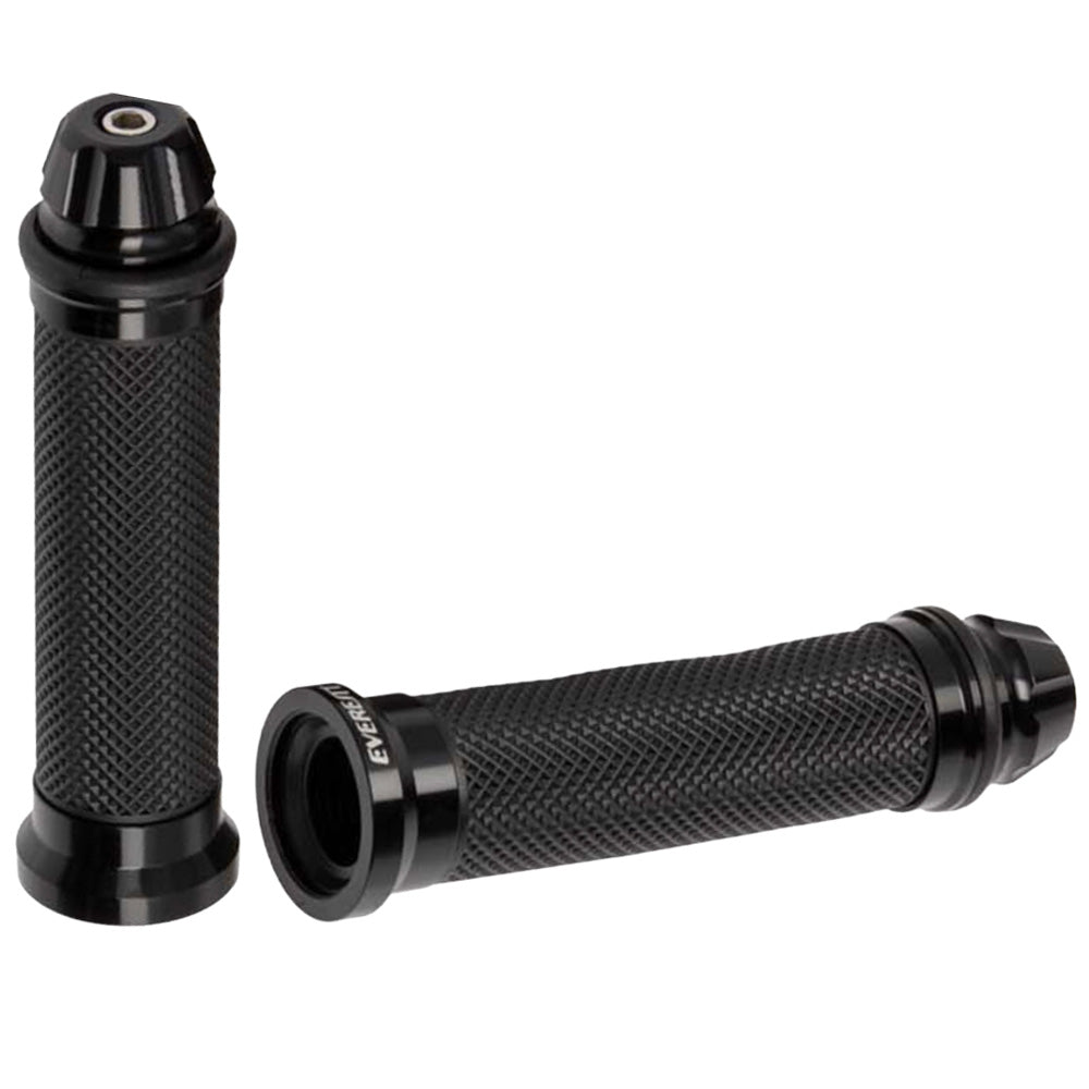 Grips para moto negro con carretel Everestt