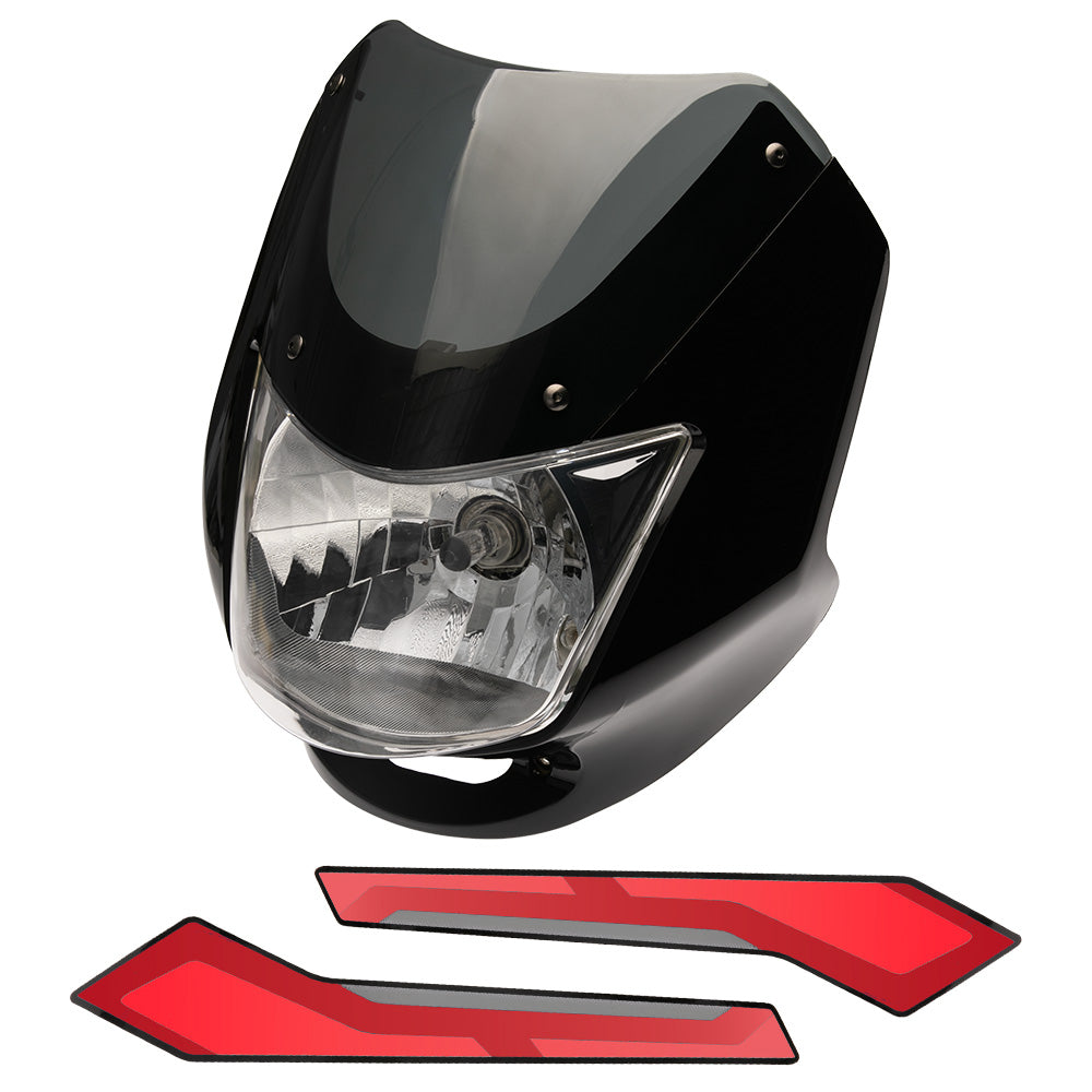 Farola Con Carenaje Negro-Rojo Boxer CT 100 GX Motor