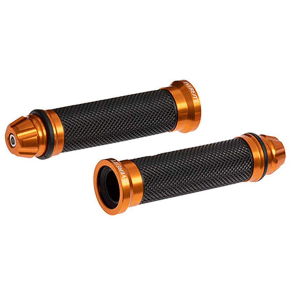 Grips para moto dorado con carretel Everestt