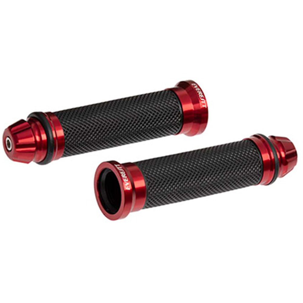 Grips para moto rojo con carretel Everestt