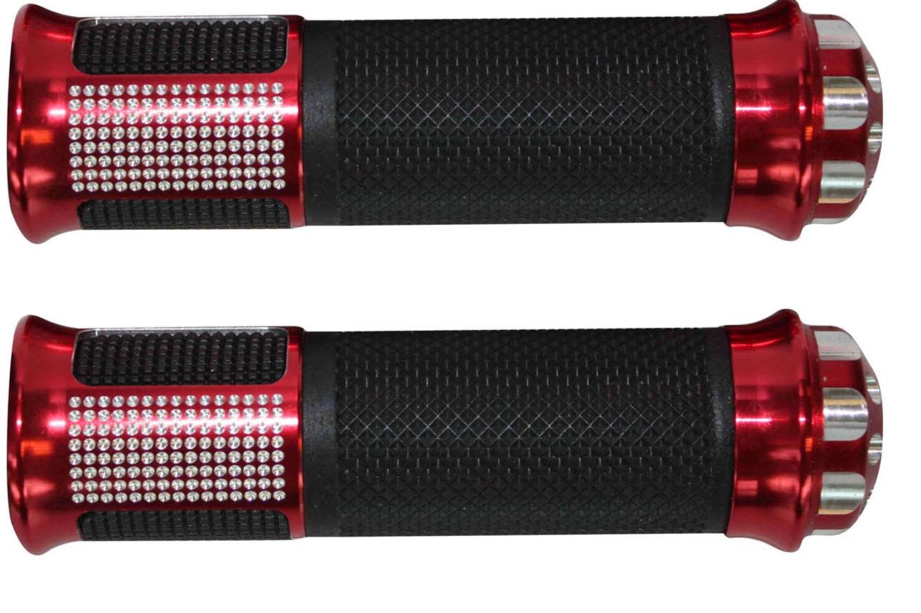 Grips de lujo Rojo para moto GX Motor