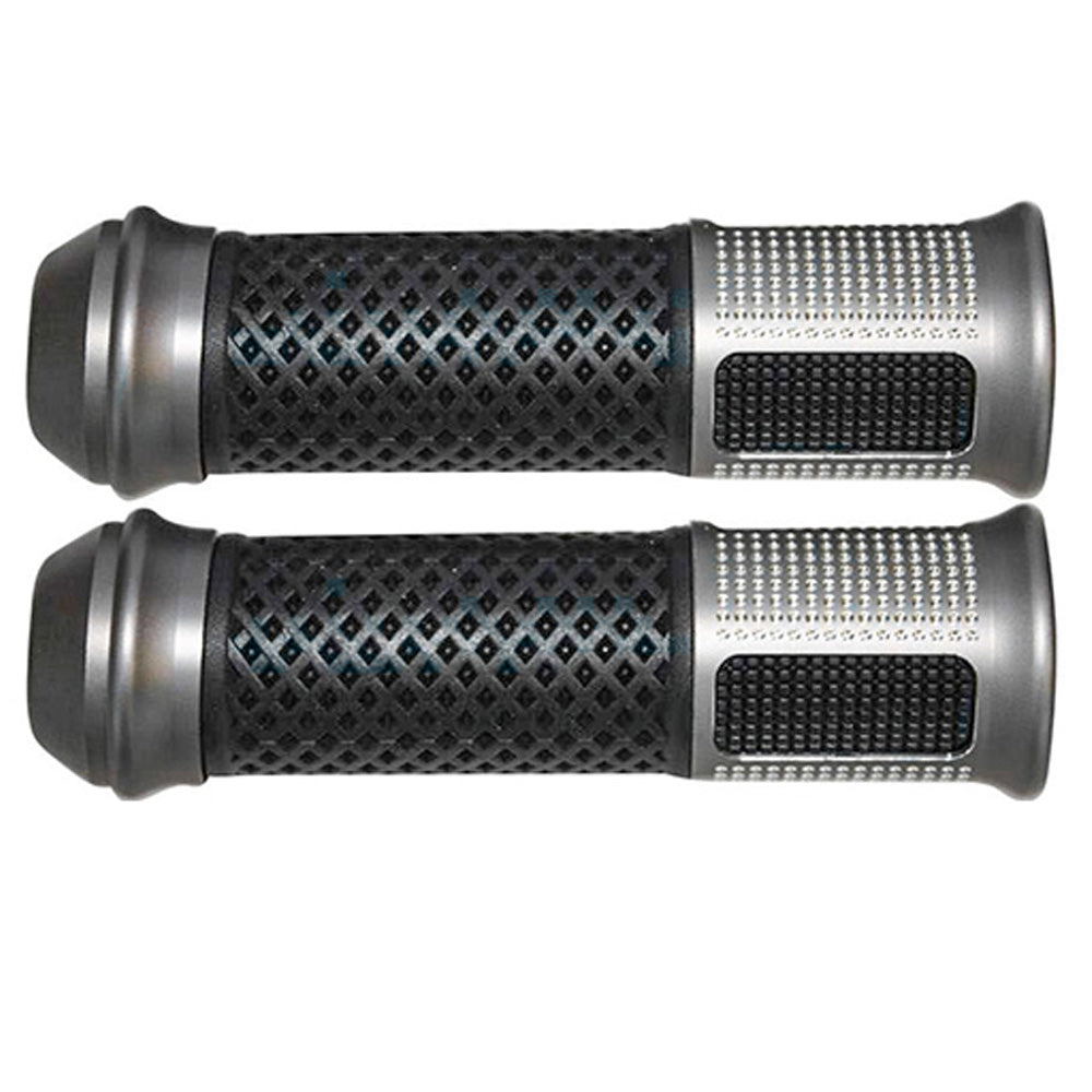 Grips de lujo silver para moto GX Motor