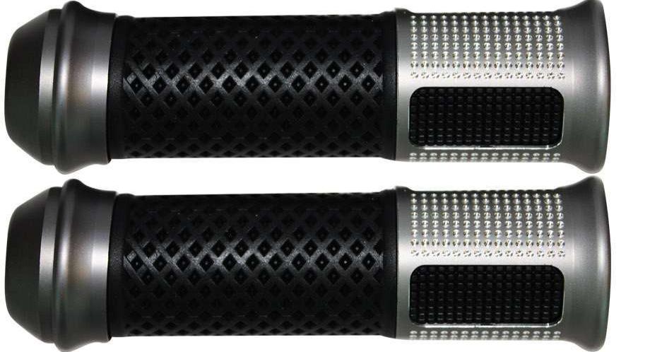 Grips de lujo negro para moto GX Motor