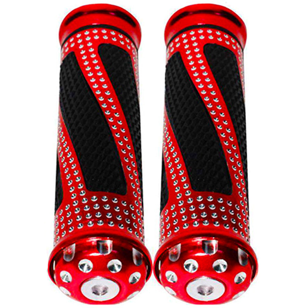 Grips de lujo rojo para moto GX Motor