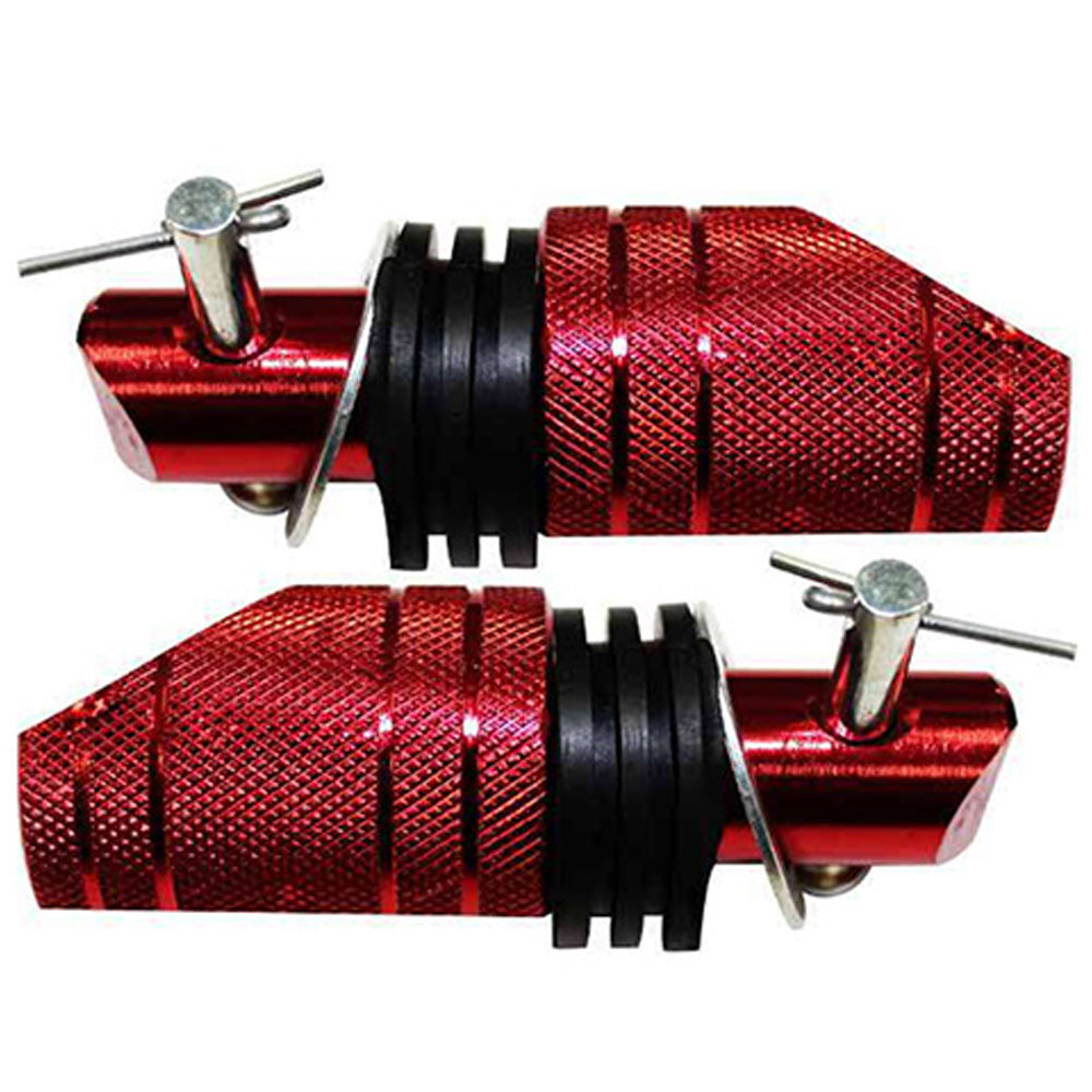 Posapiés de lujo trasero rojo para moto GX Motor