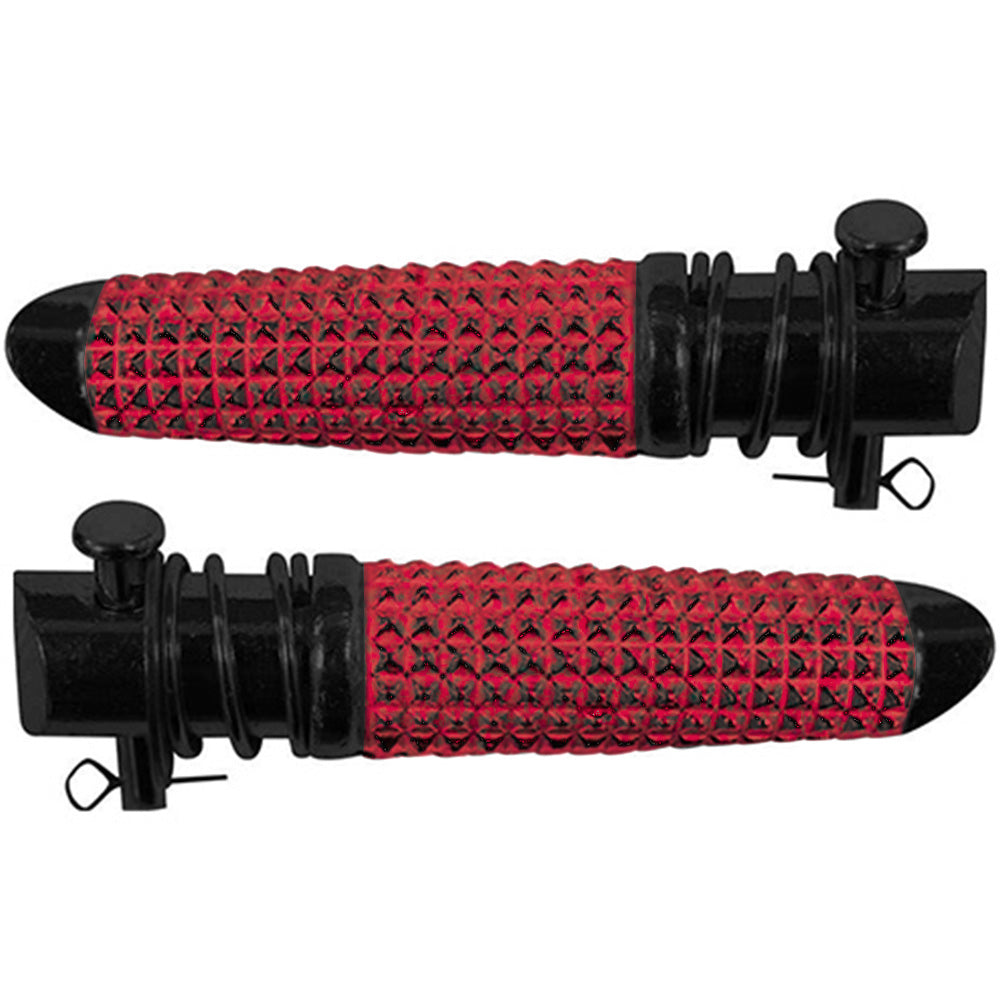 Posapiés de lujo trasero rojo para moto GX Motor