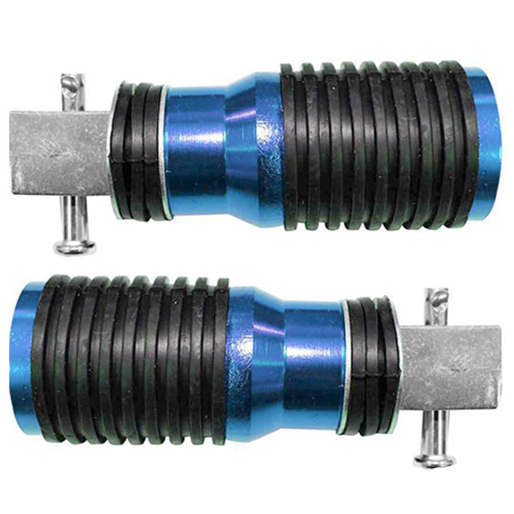 Posapiés de lujo trasero negro azul para moto GX Motor