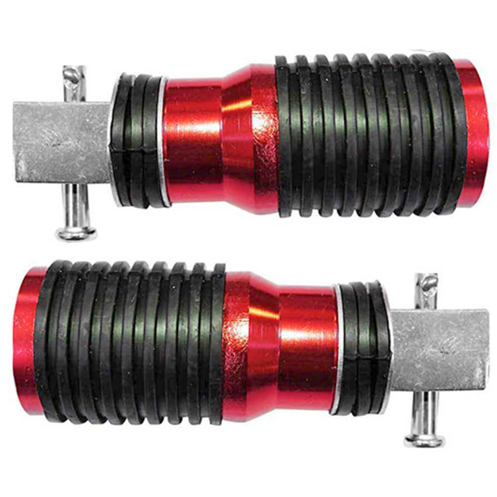 Posapiés de lujo trasero negro rojo para moto GX Motor