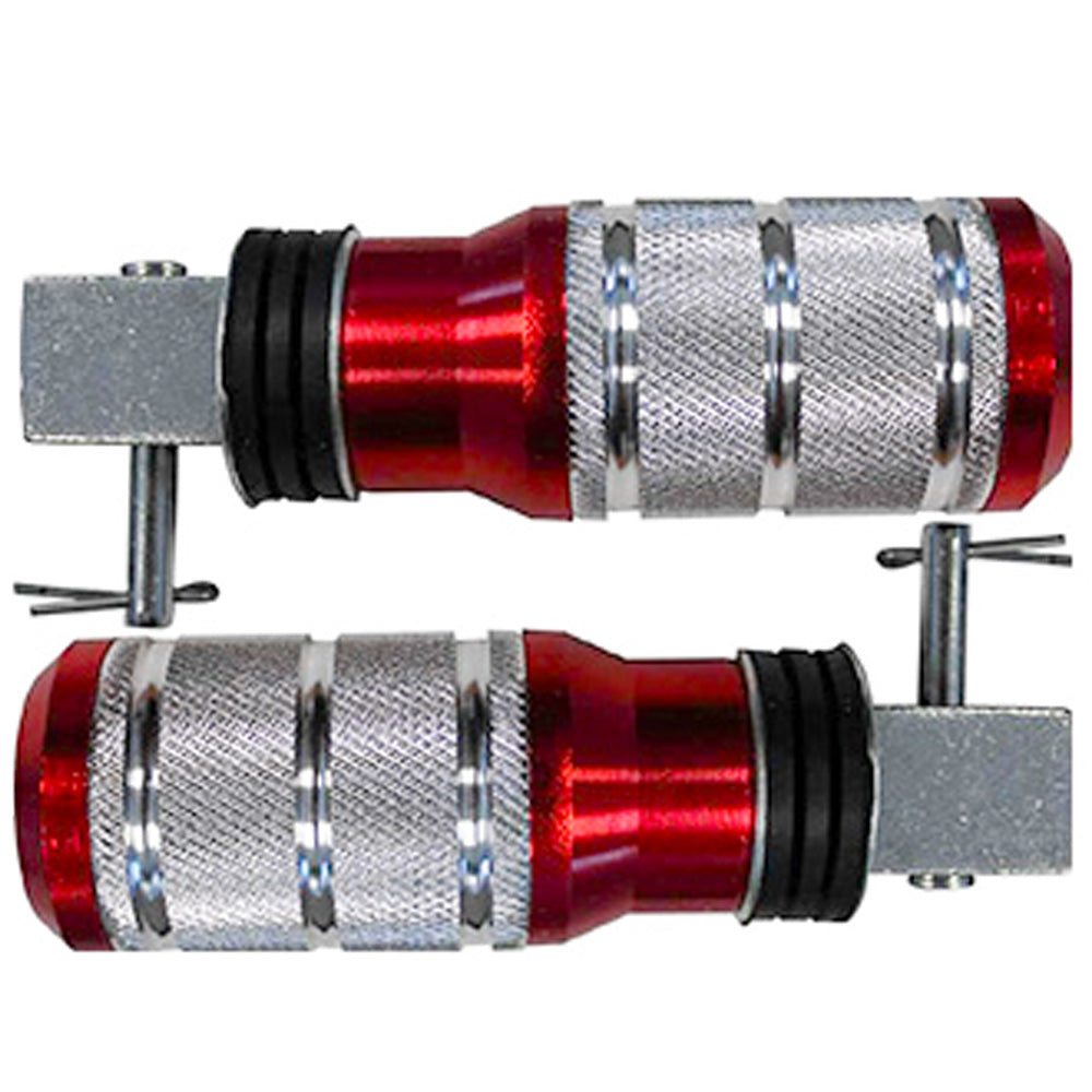 Posapiés de lujo trasero natural roja para moto GX Motor