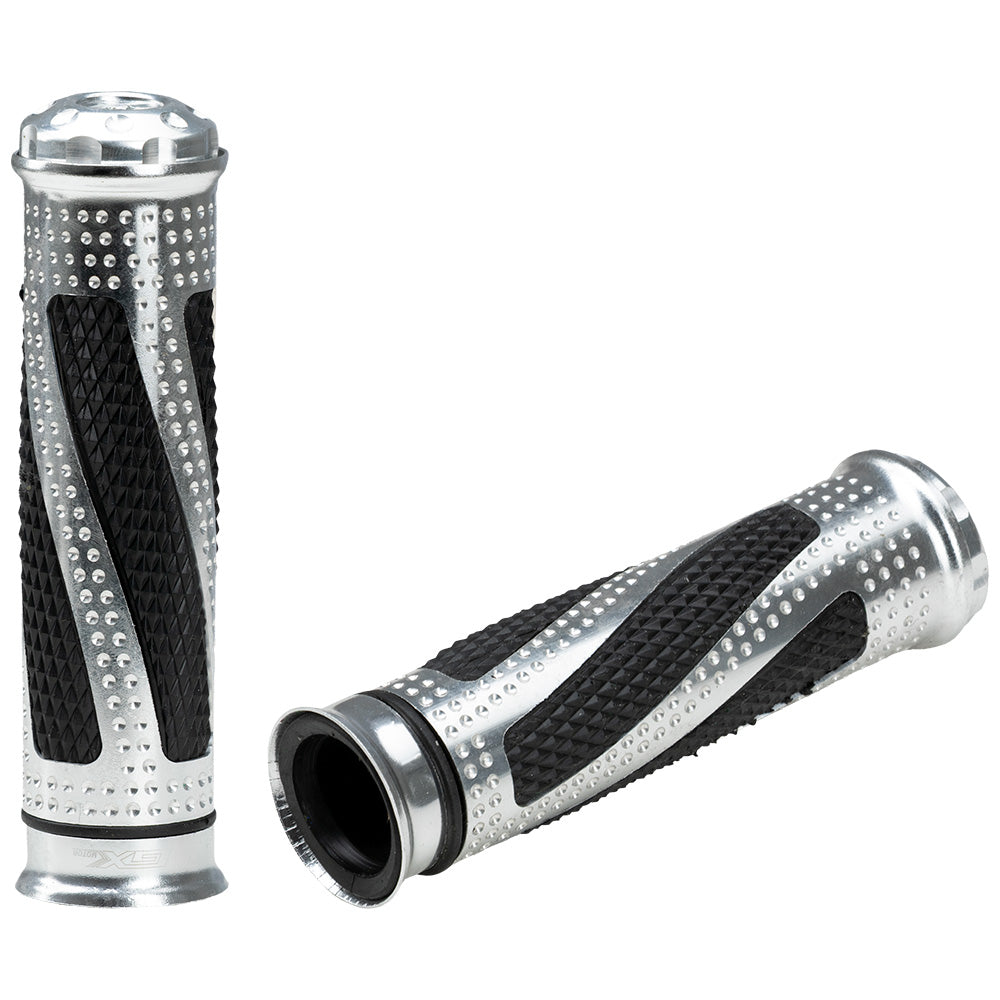 Grips de lujo Silver GX Motor
